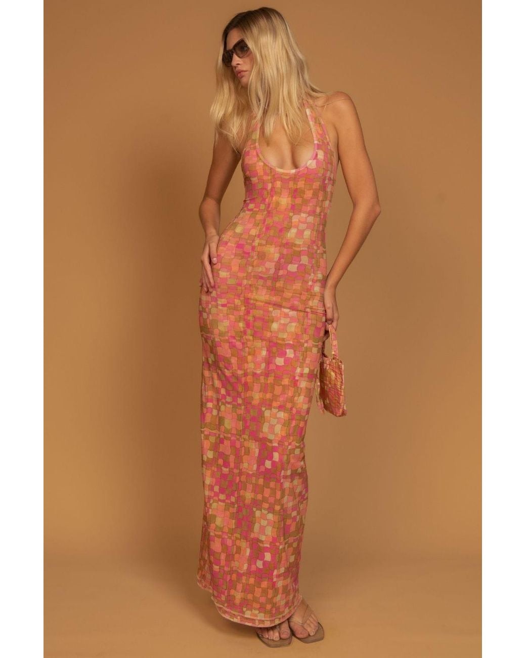 Montce Red Ibiza Geo Ava Dress