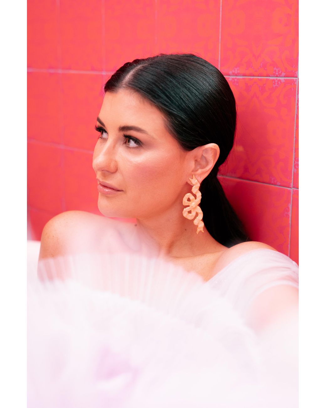 The Pink Reef Metallic Ballet Ella Bow