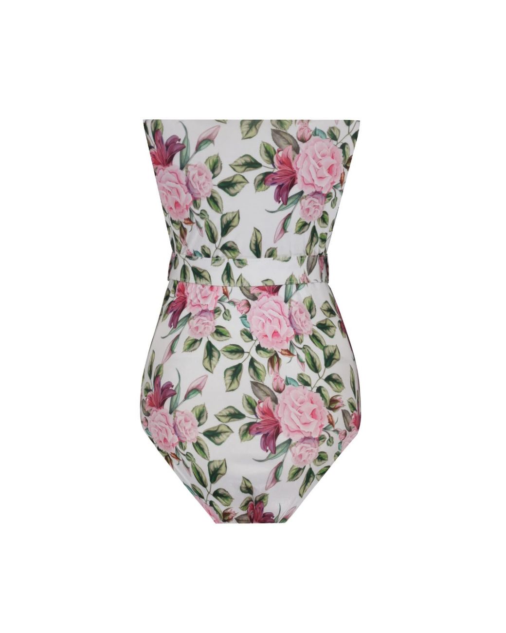 Nur Karaata White Gladious Rose Swimsuit