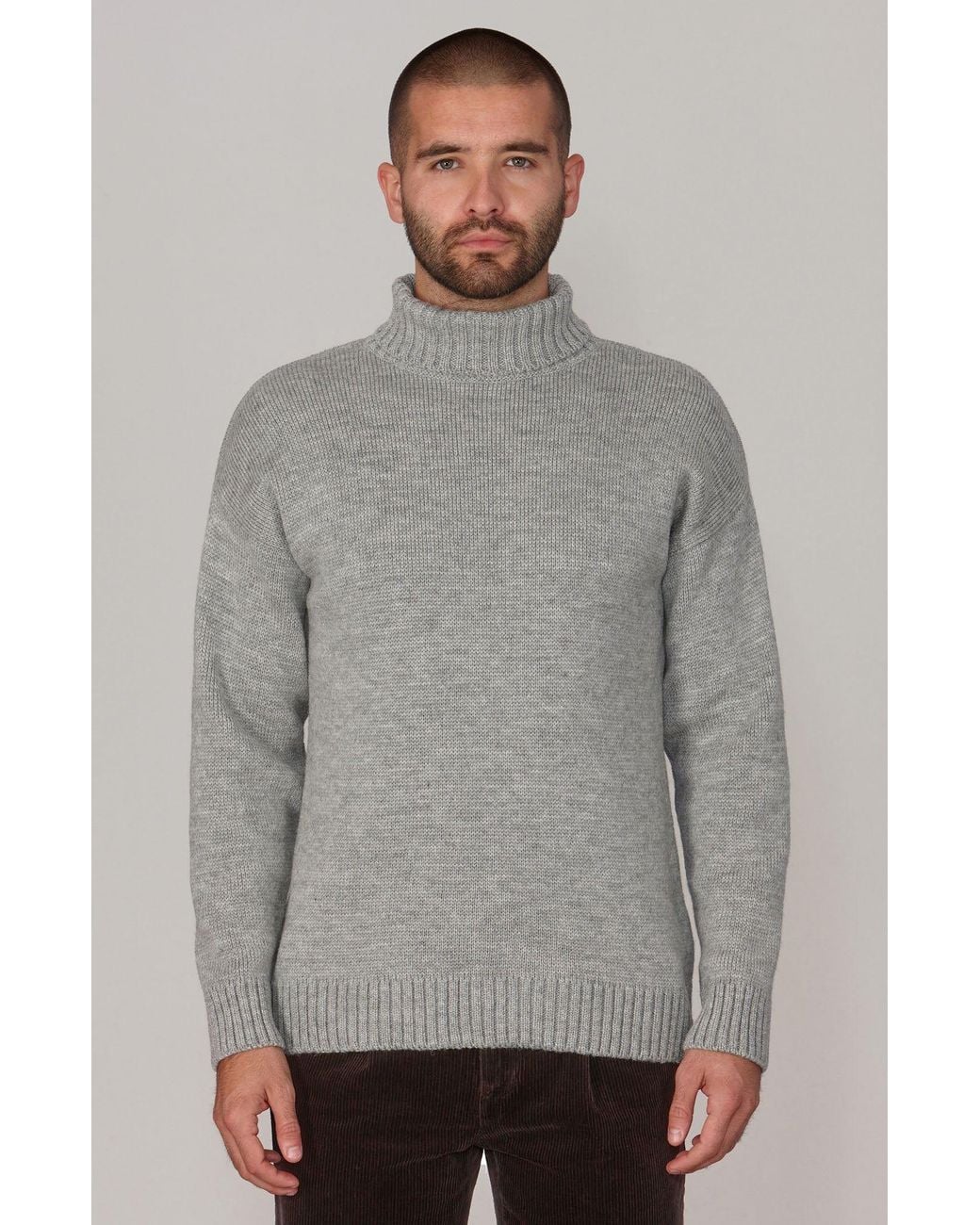 Paul James Knitwear Gray The Modern Submariner for men