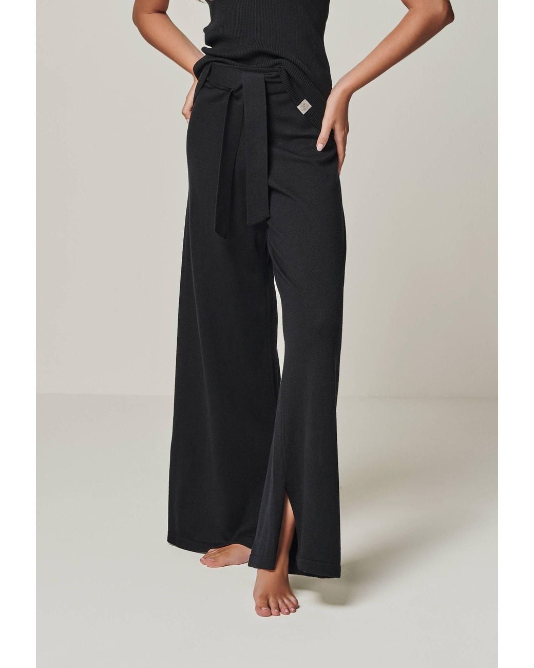 YOU LOOK PERFECT Blue Pants Bailey, Wide Lounge Pants For Ladies