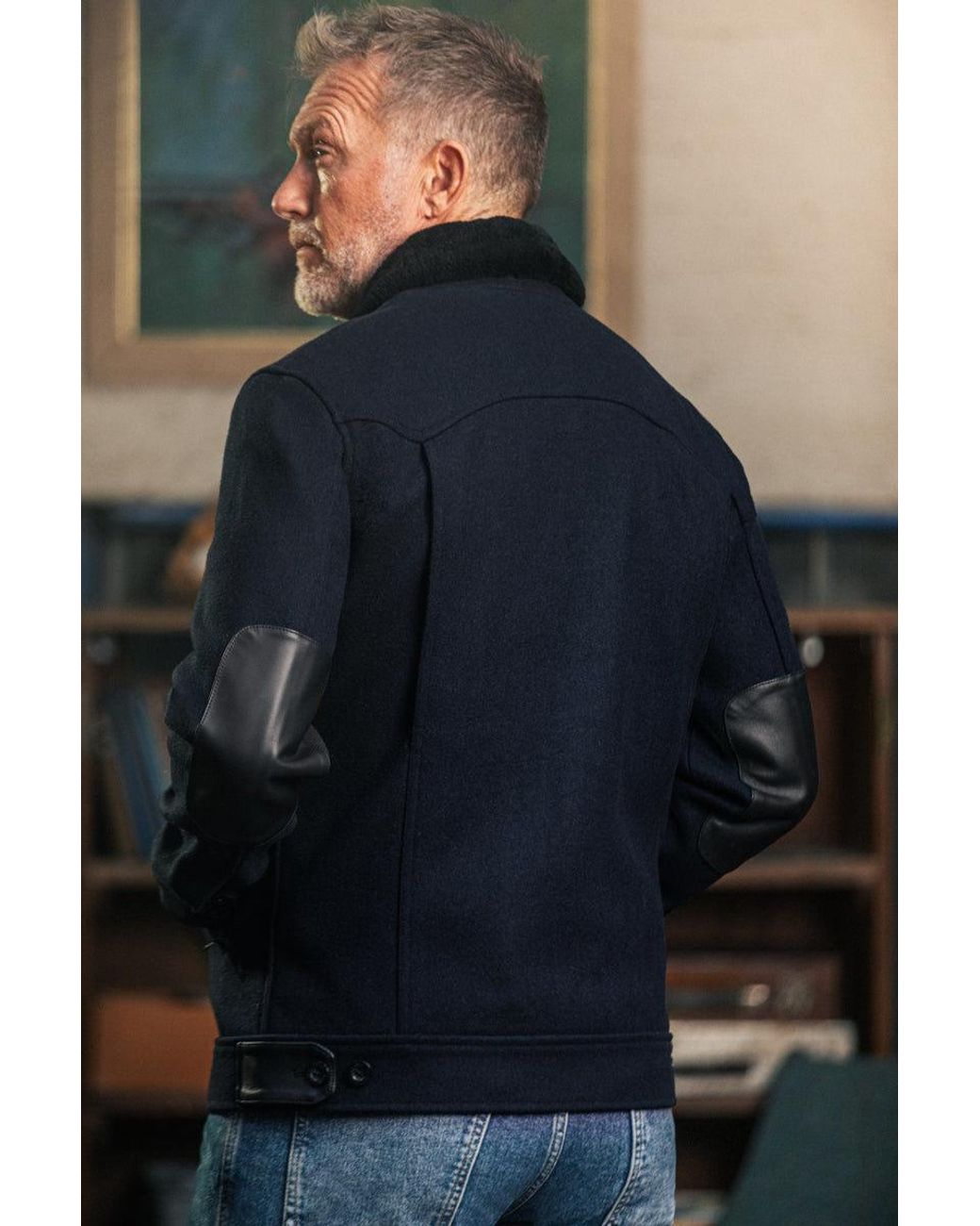 &SONS Trading Co Blue Boston Jacket for men