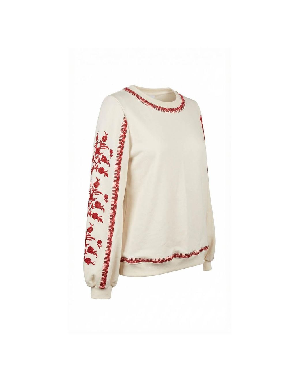 Nooki Design Natural Catalina Embroidered Sweater