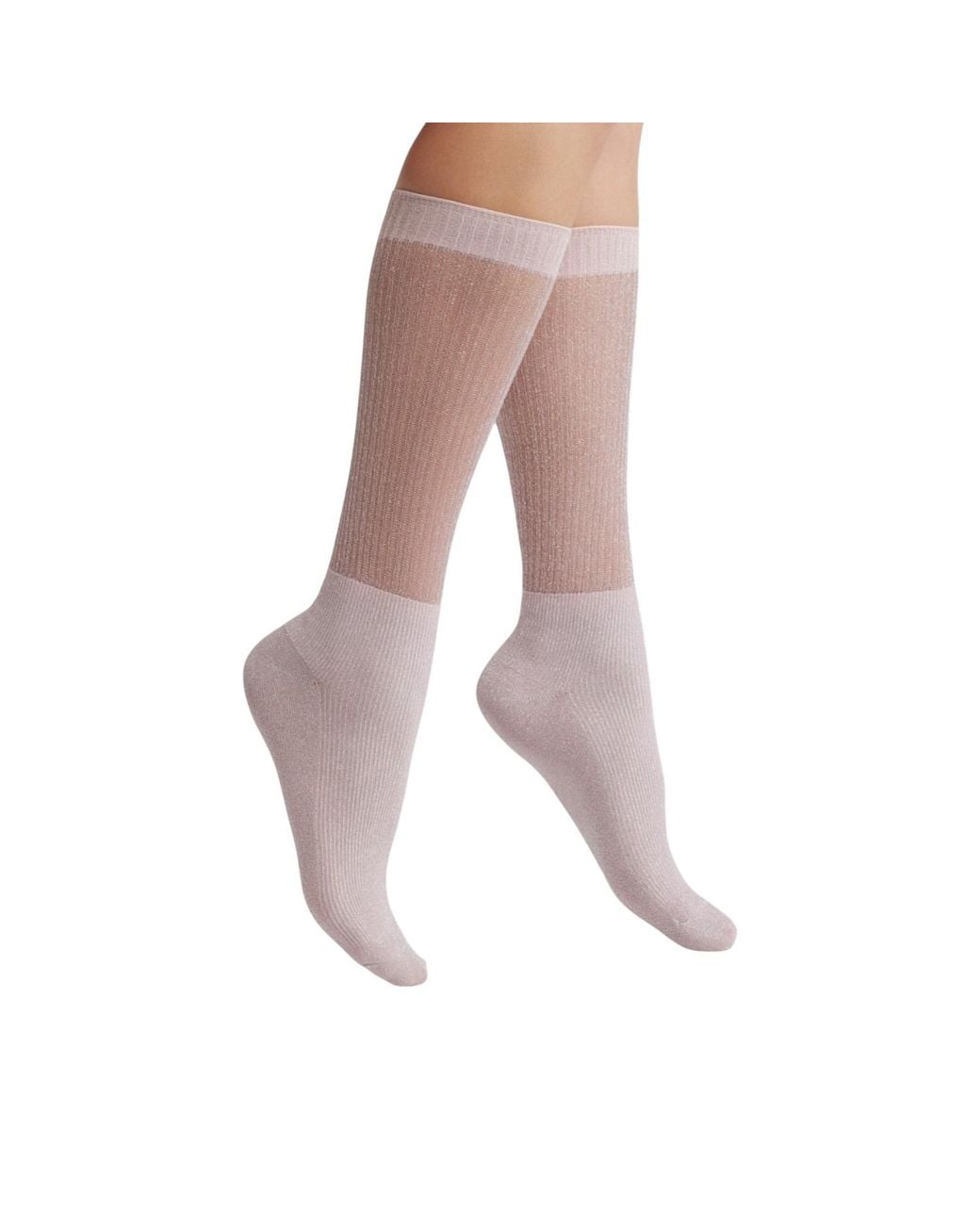 HIGH HEEL JUNGLE by KATHRYN EISMAN Pink Glitter Dance Socks