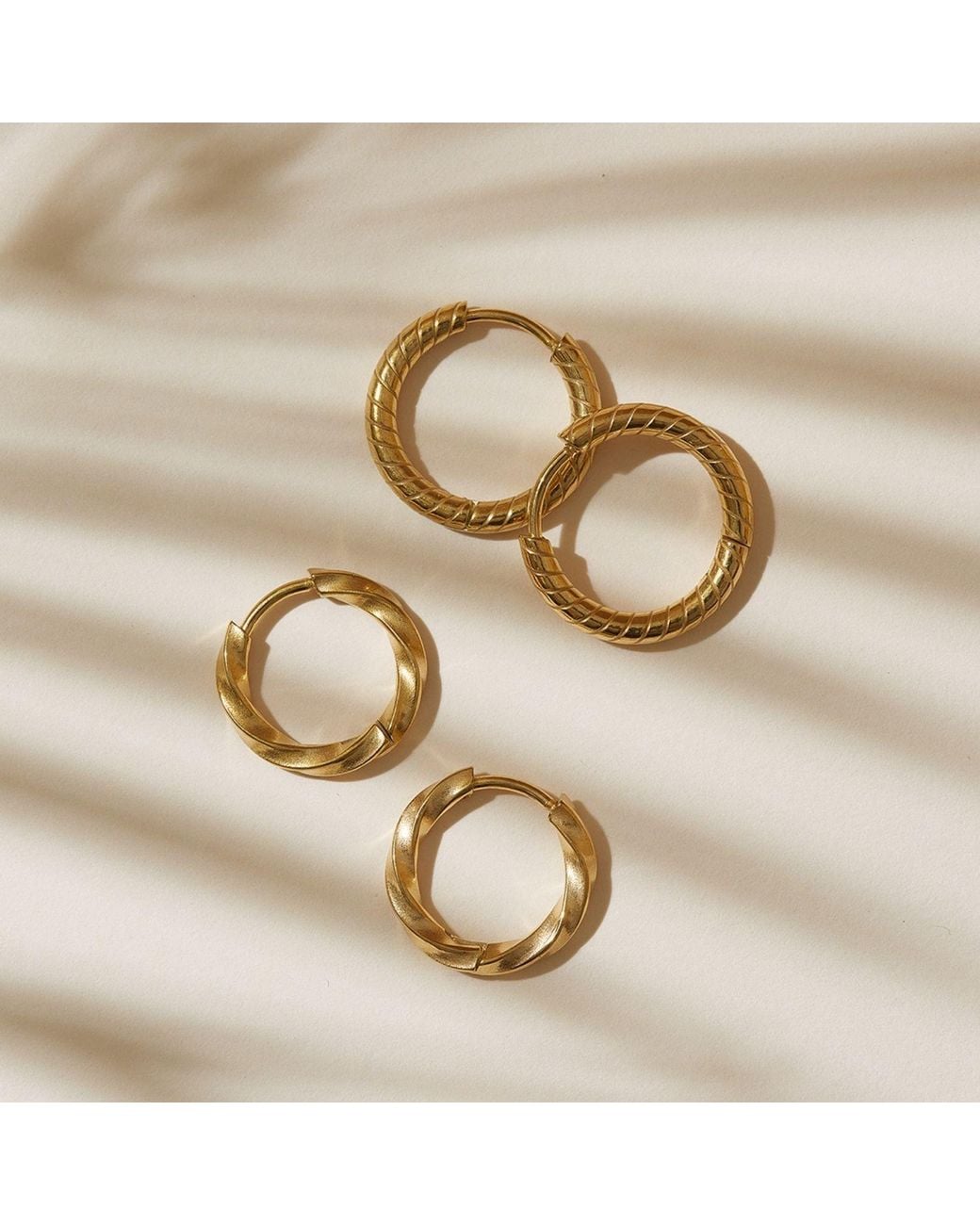 A Weathered Penny Metallic Bay Hoops