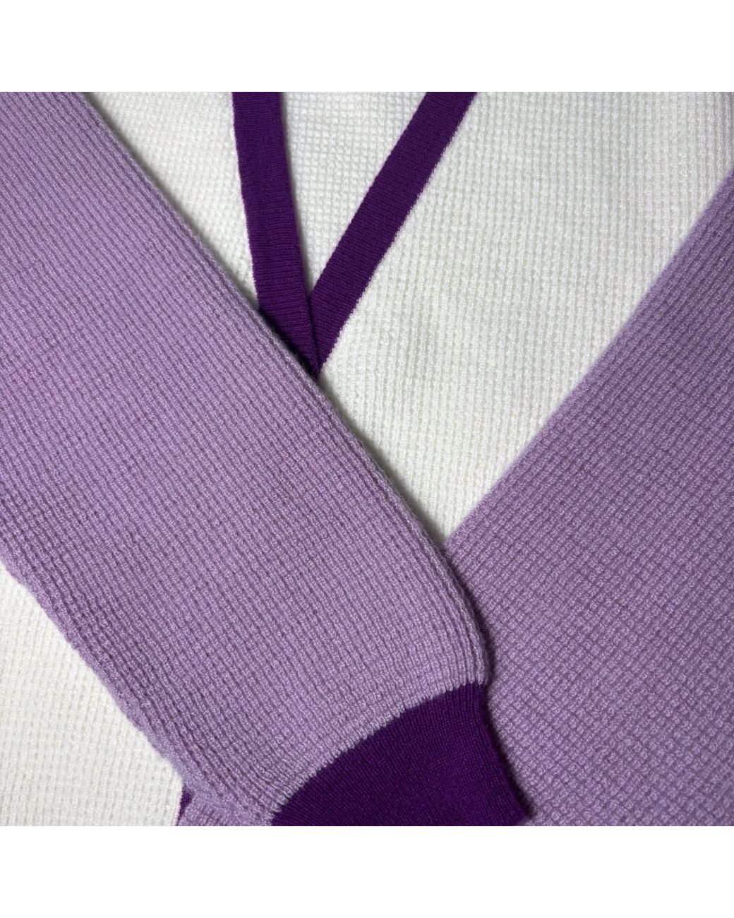 Anna Gatto Purple Waffle Cardigan