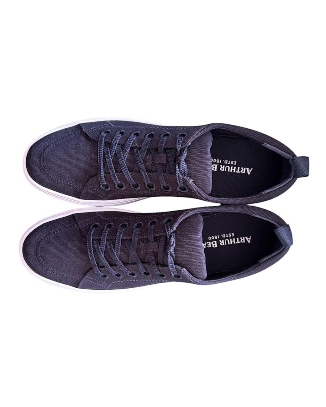 Arthur Beale Blue Canvas Deck Shoe for men