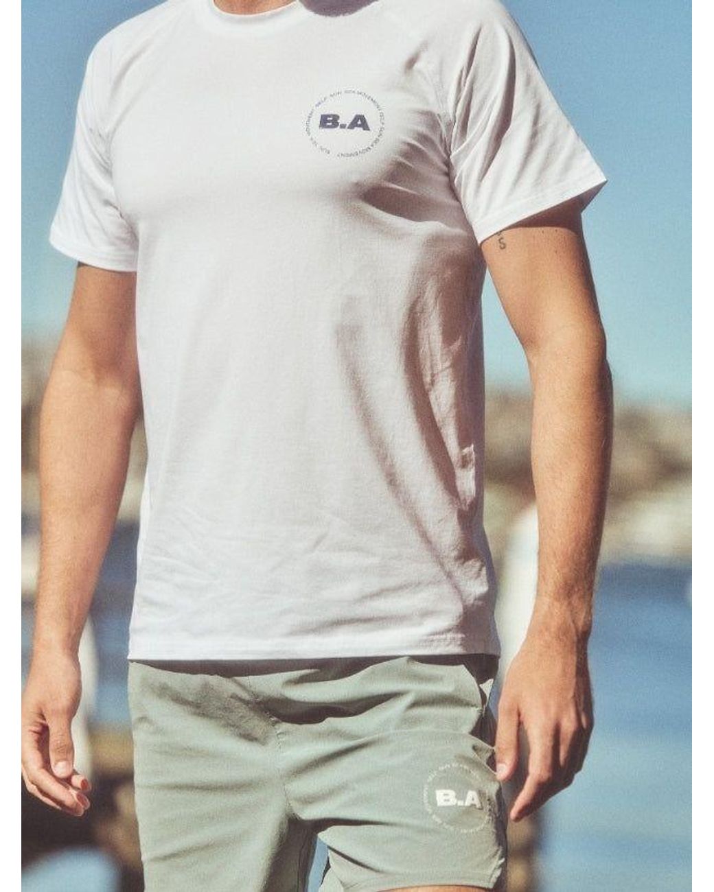 Bondi Active White Cultivate Tech Tee for men