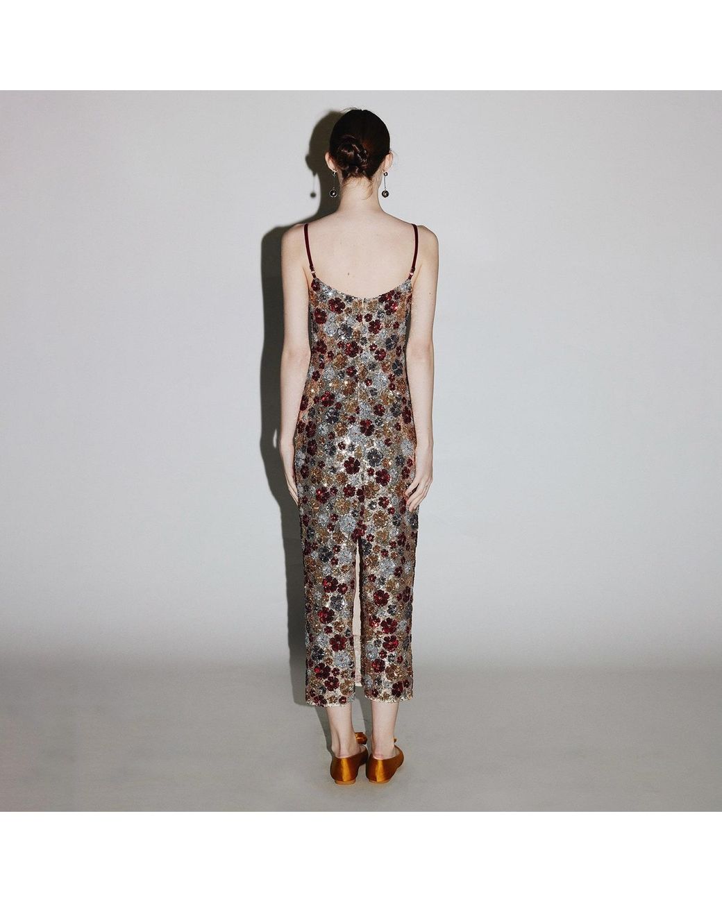 Belsize25 Purple Mayfair Series – Garden Dress Sequinned Halterneck Evening Midi Gown