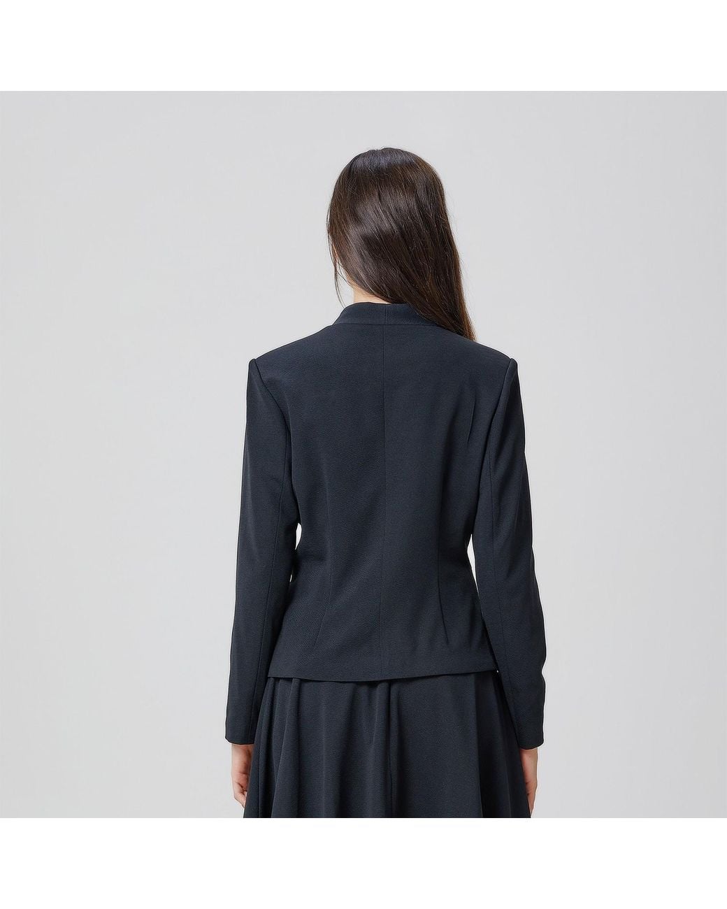 Smart and Joy Black Fit-And-Flare Blazer