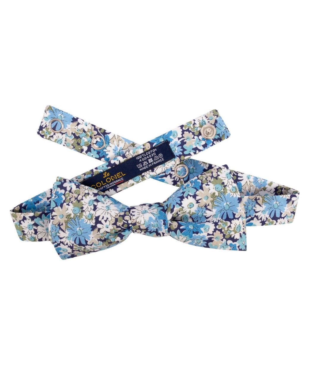 LE COLONEL Blue Liberty Libby Bow Tie for men
