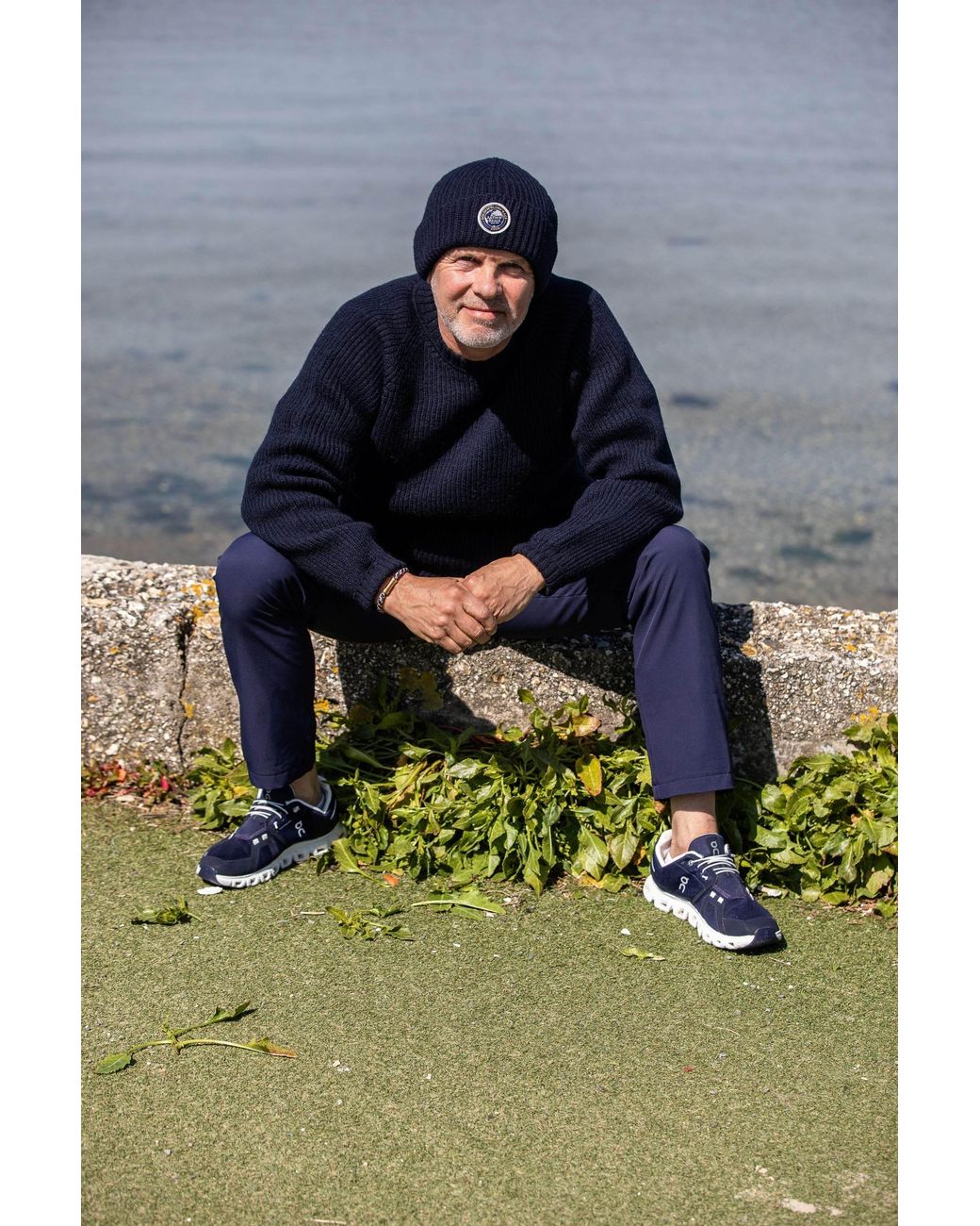 Arthur Beale Blue Golden Globe Race Fisherman Jumper for men