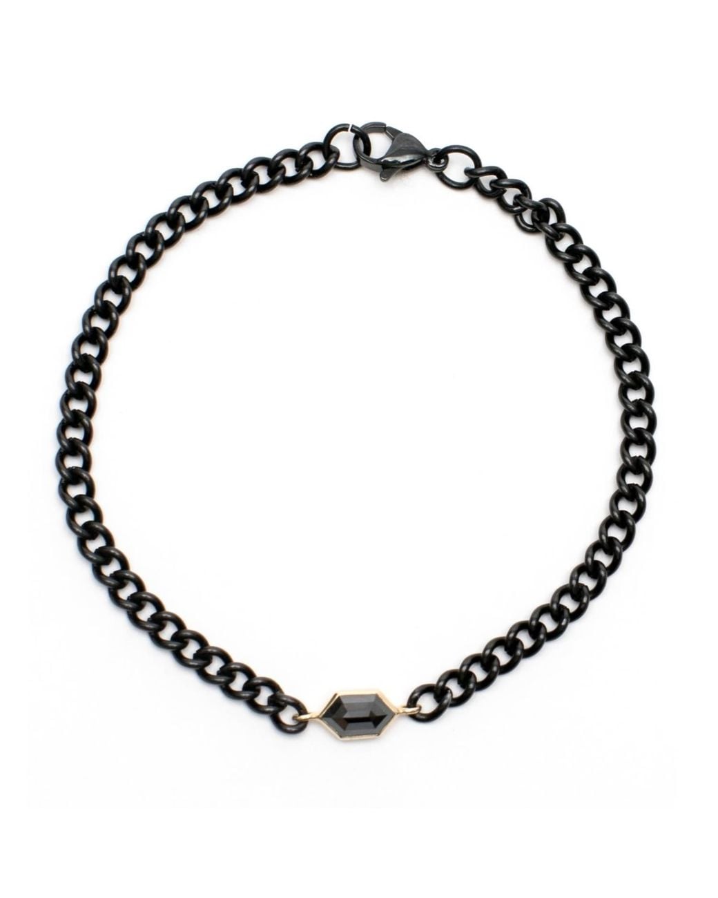 Rahul's Jewels Black Sanctum Astra Bracelet-14 Karat With Genuine Diamond