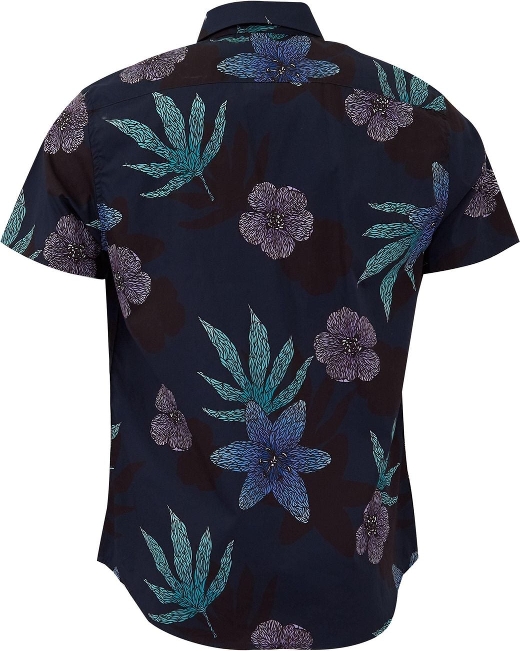 Lords of Harlech Blue George Floral Memory Shirt for men