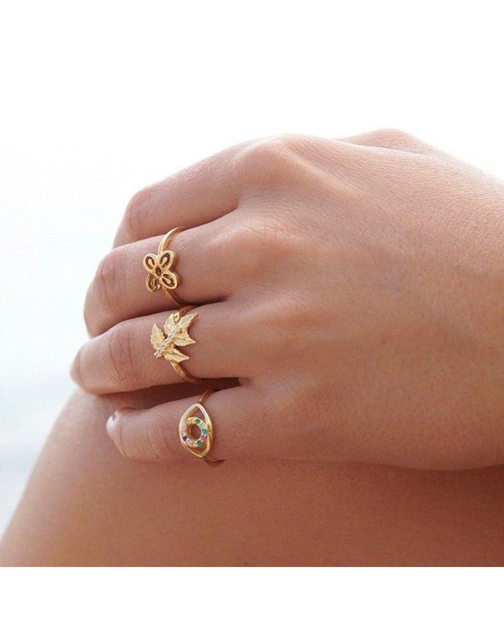 With Love Darling Metallic Bese Saka Ring
