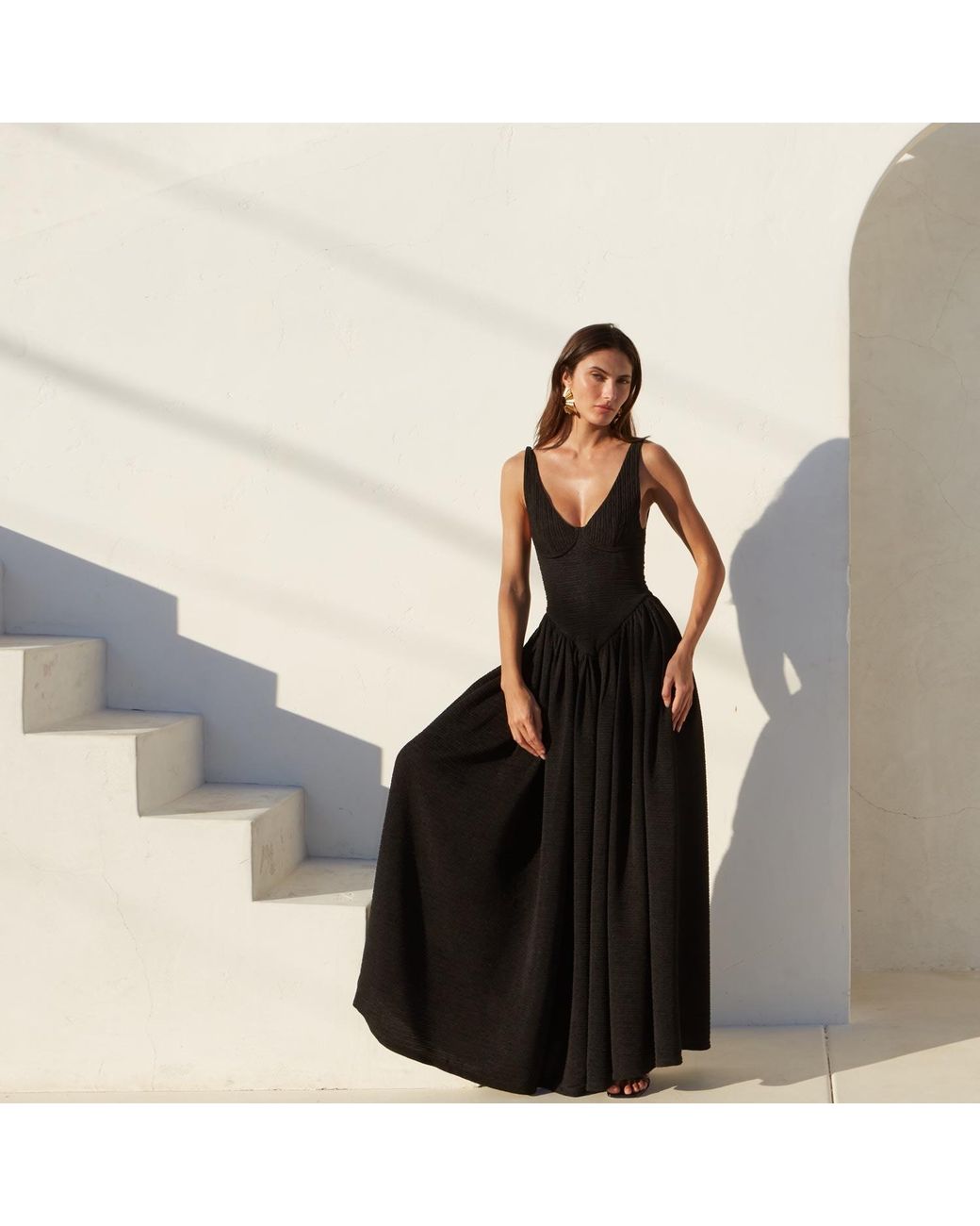 Delfi Collective Black Isadora Long Dress
