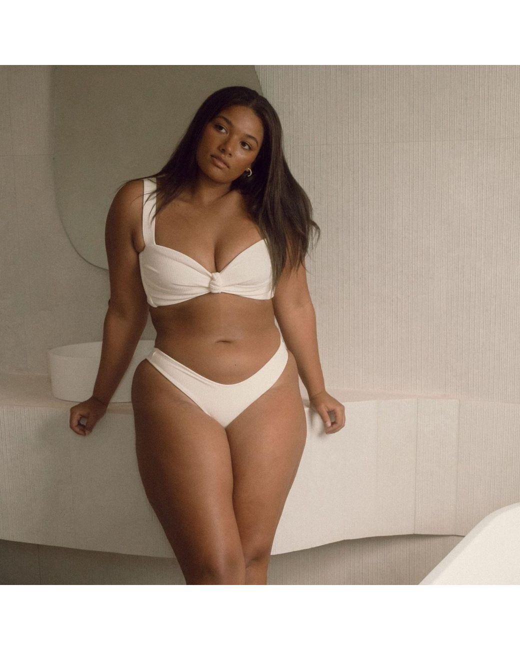 Montce Natural Cream Rib Lulu Bikini Bottom