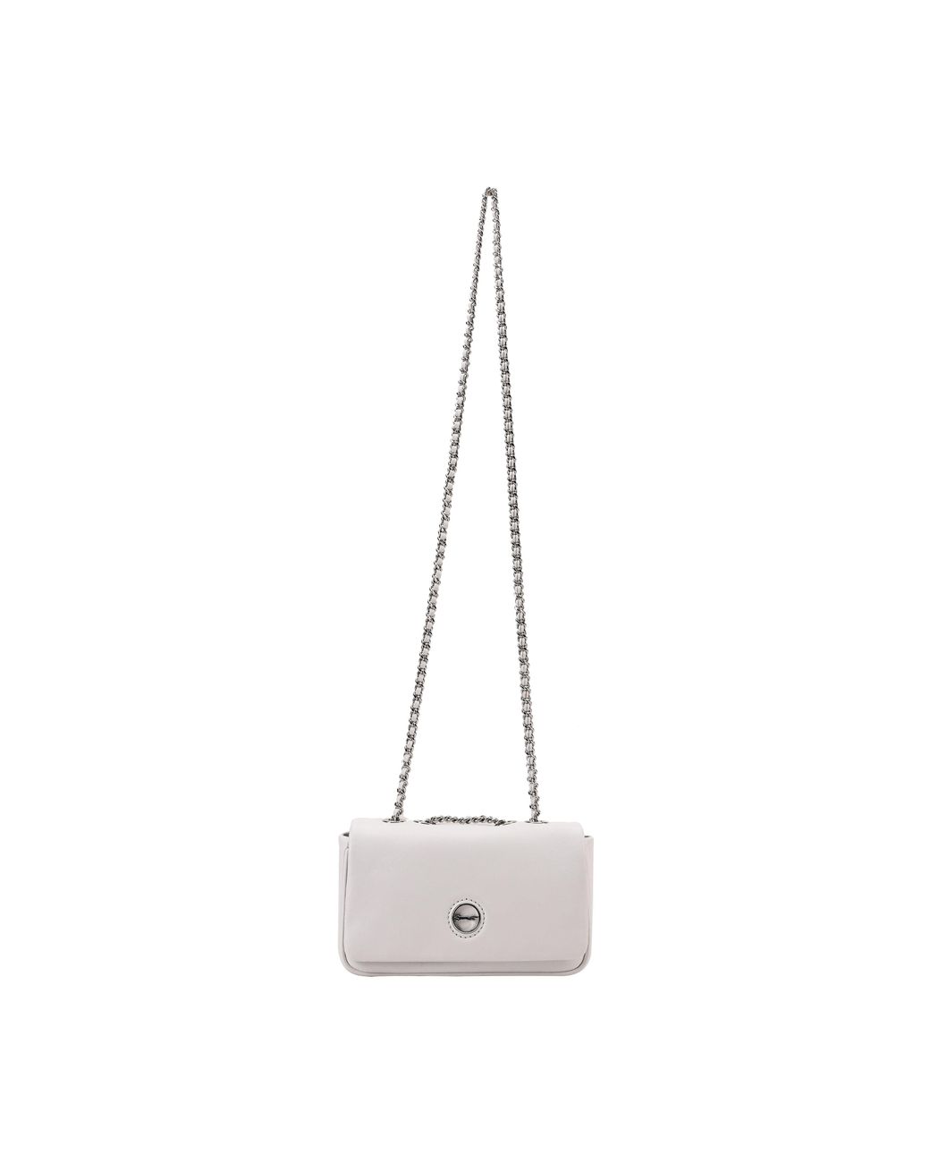 Paul Costelloe Gray Moxie Leather Crossbody Bag