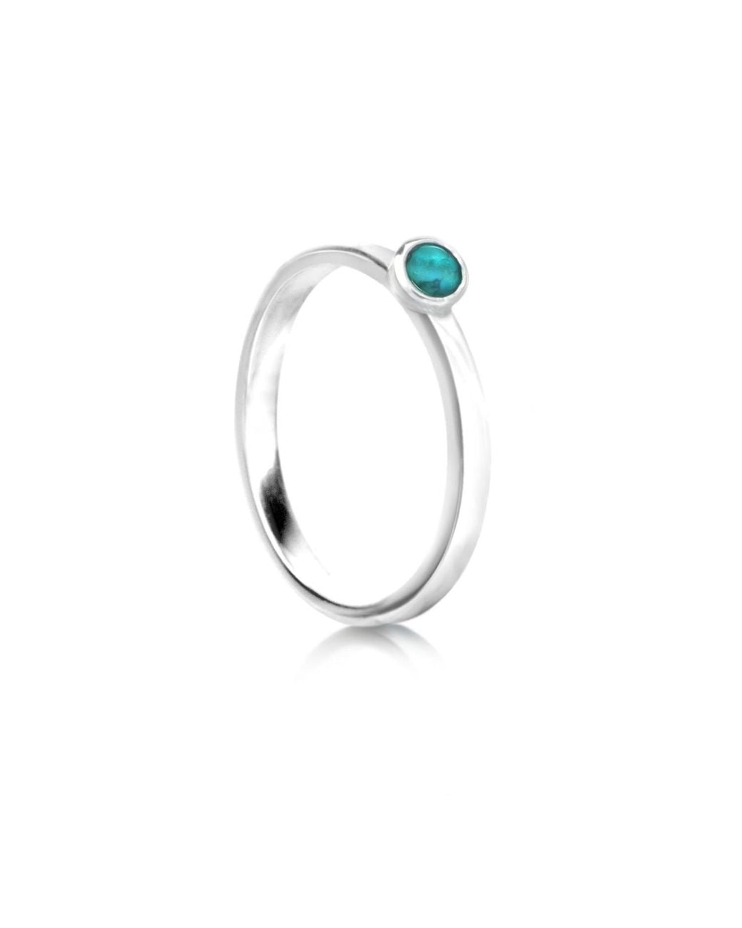 The Jewellery Store London Blue December Birthstone Stackable Ring With Gemstone