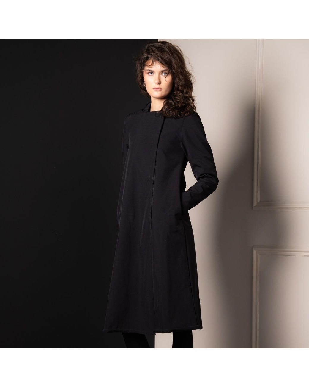 RainSisters Black Short Waterproof Coat