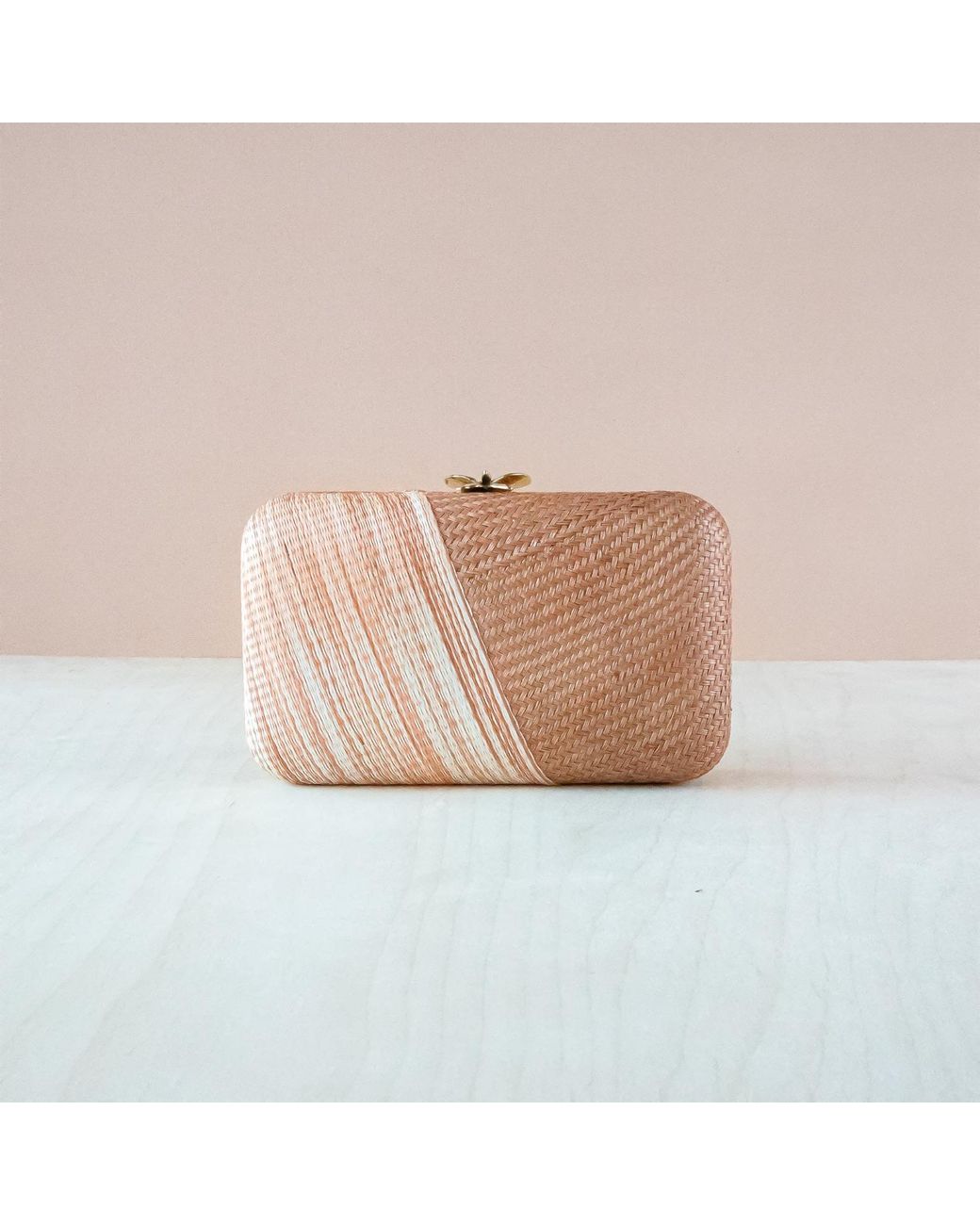 LIKHÂ Pink Coral Kimono Clutch Purse