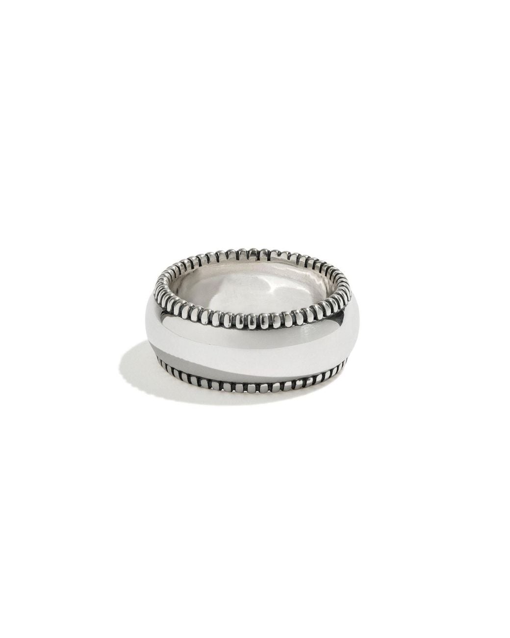 Stone Fruit White Small Disc Ring