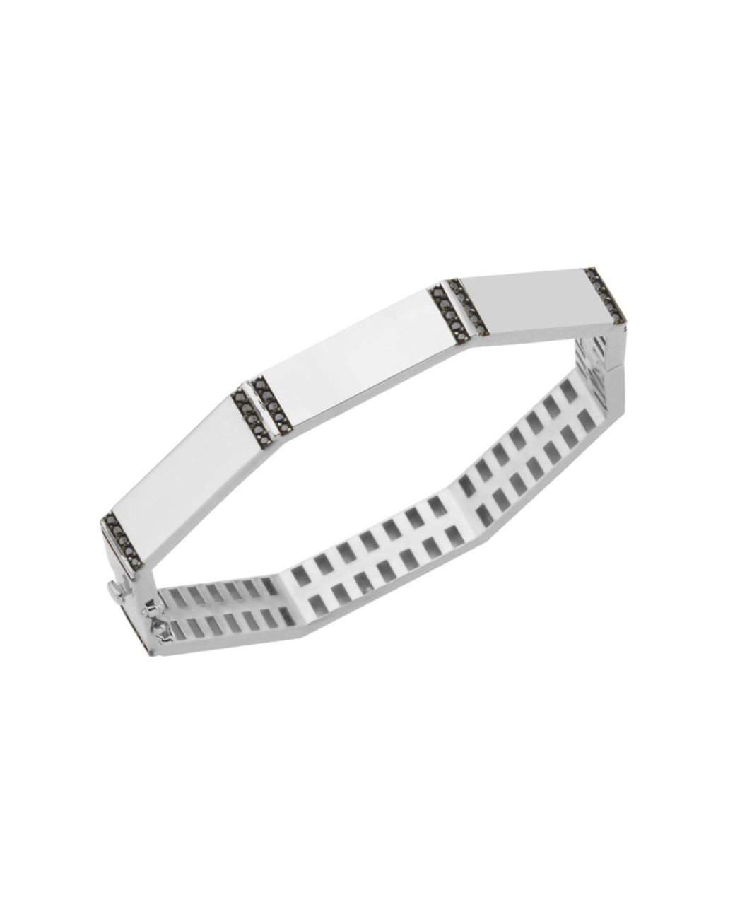 Dime Tribe Metallic Bangle With Diamonds for men