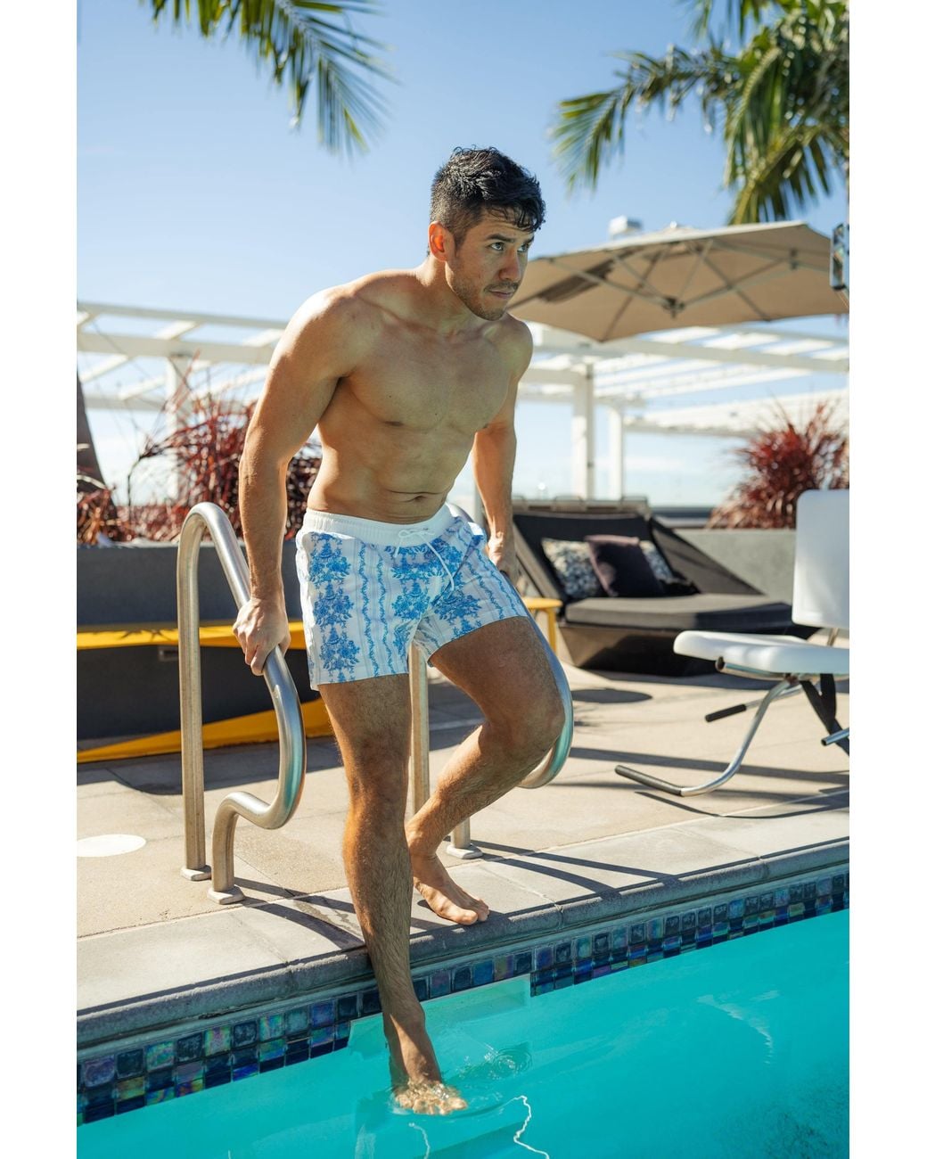 IVY SWIMWEAR Blue Bennie for men