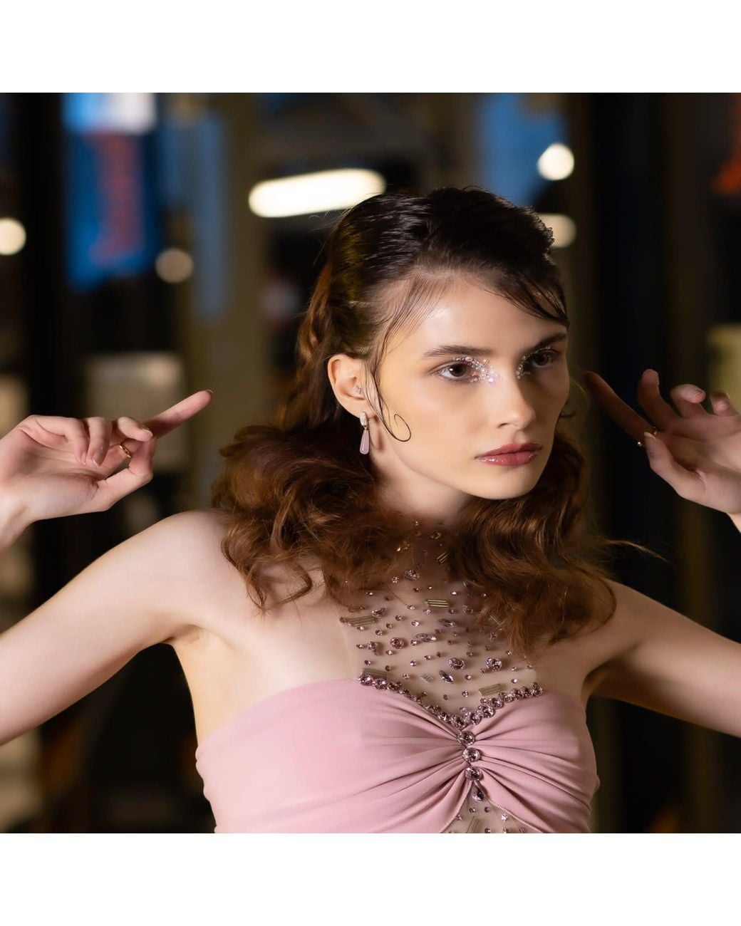 Najiba Pink Cascade Blush Whisper