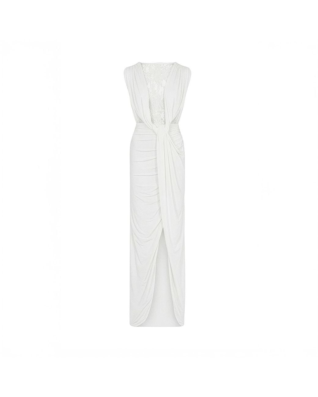 Herfetch White Maxi Amore Dress