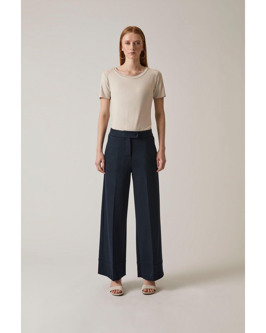 James Lakeland Blue Tailored Trousers
