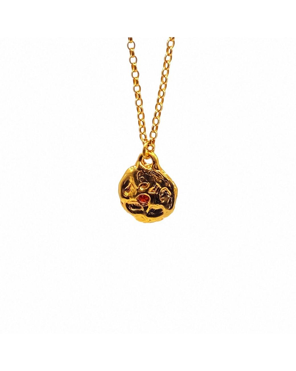 Moca Jewellery White Moon Gem Necklace