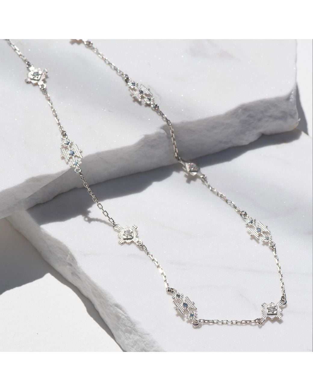 Zoe & Morgan Metallic Ayllu Necklace Zircon