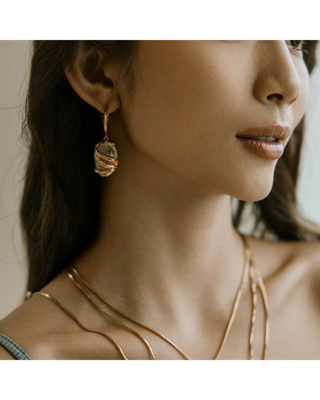 Retro Chic Metallic Whispers Earrings