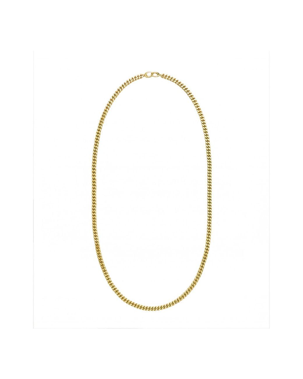 Onia Metallic Baby Cuban Link Long Chain Waist Chain