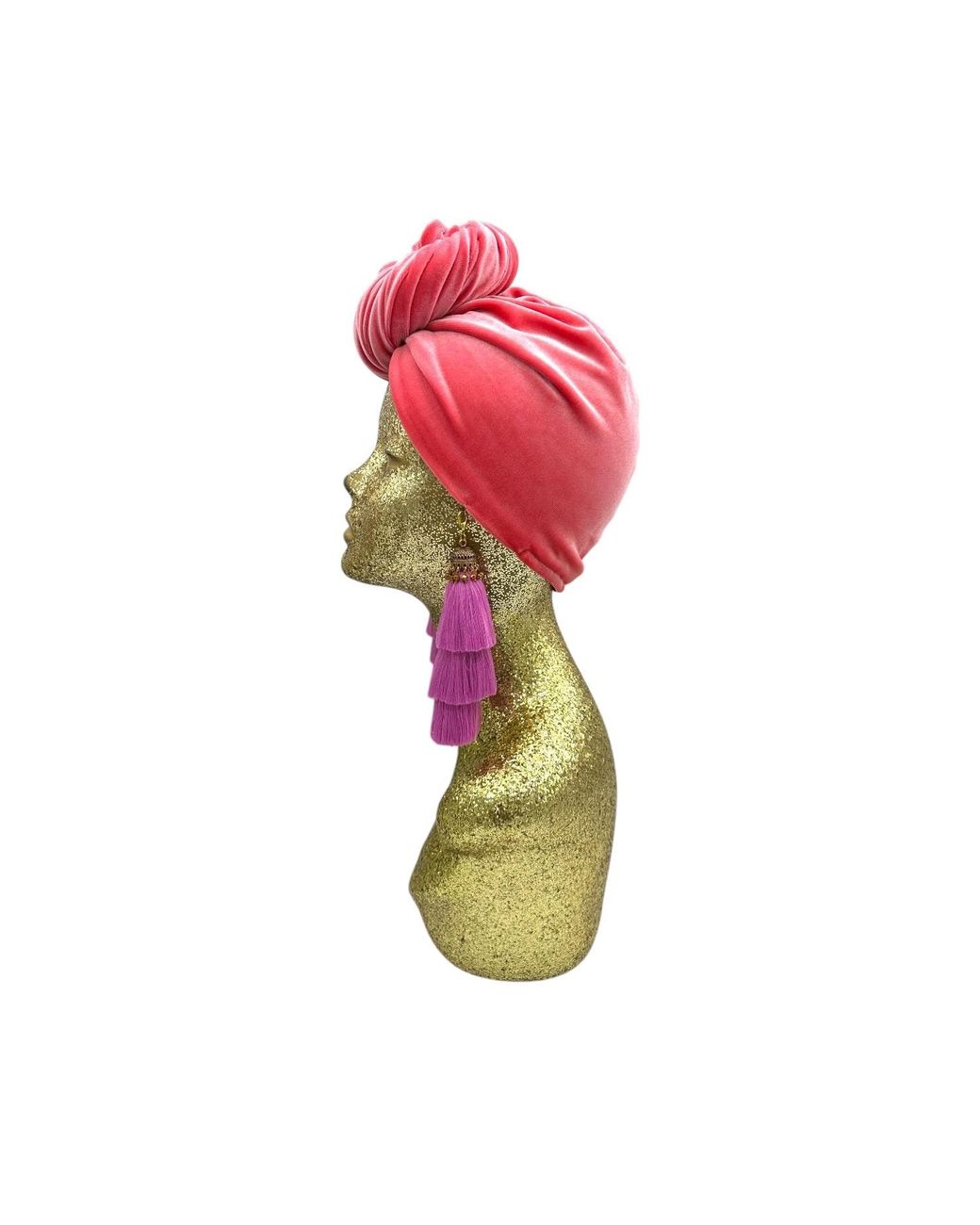 Julia Clancey Red Flamingo Lilac Swinglette Turban