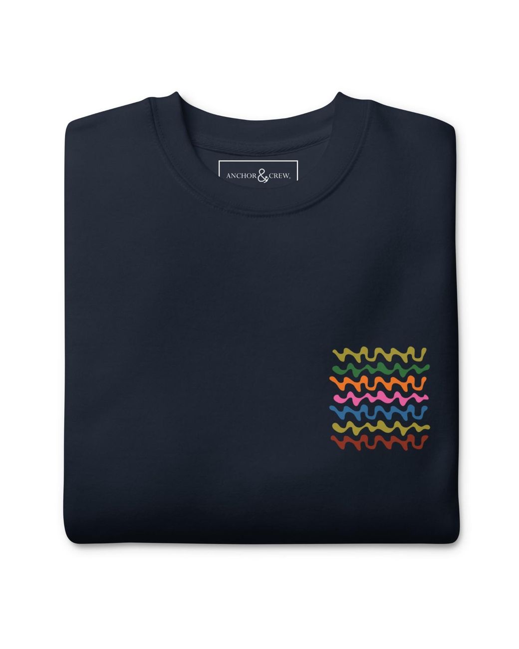 Anchor and Crew Blue Out Of Office Passenger Organic Cotton Sweatshirt for men