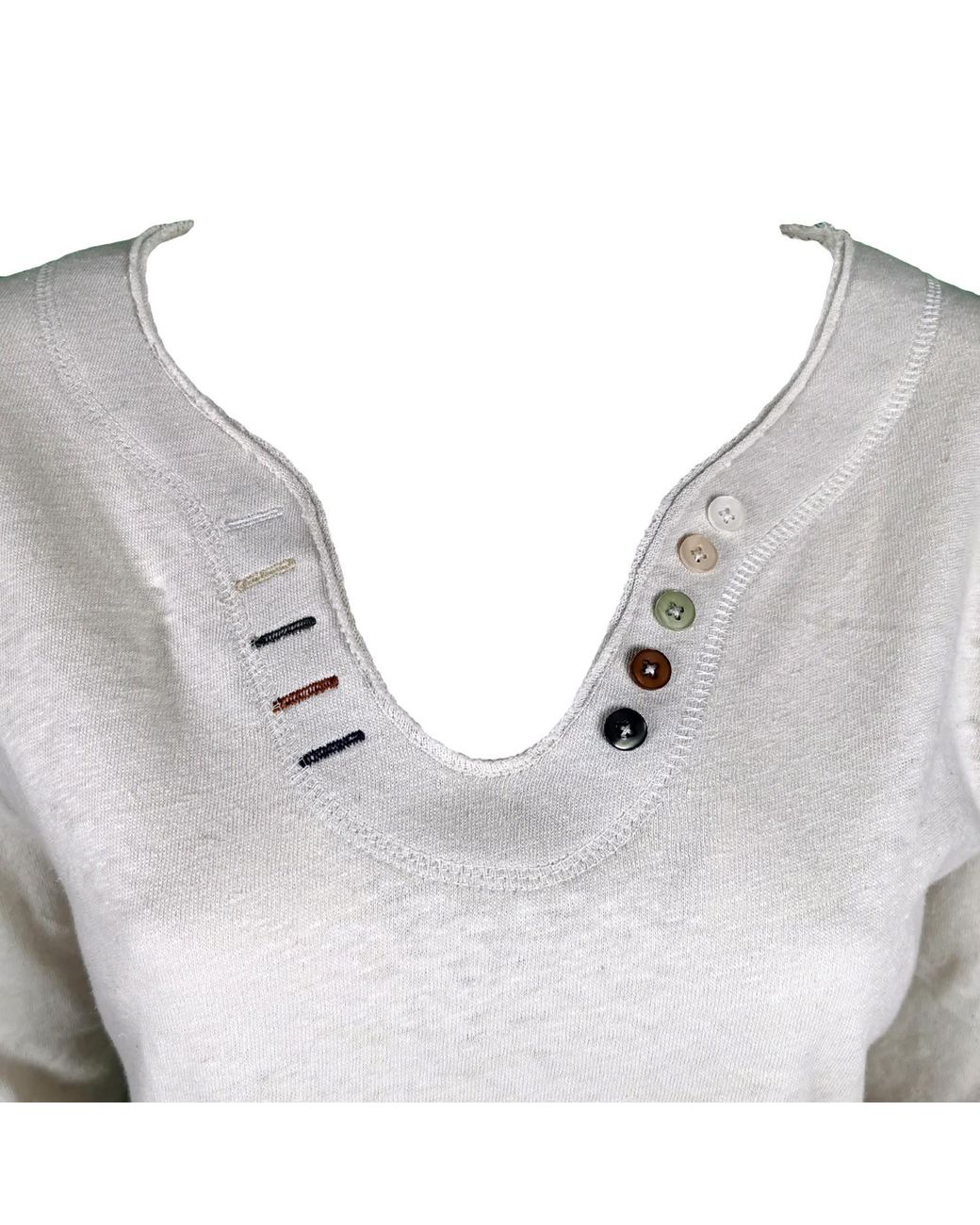Lalipop Design Gray Long Sleeve T-Shirt With A Rhinestone Love On The Back