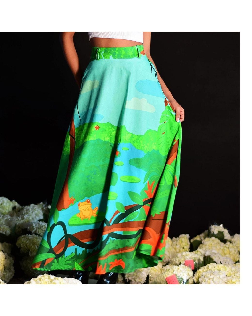 Pineapples Don't Have Sleeves Green Amacayacu National Park Skirt