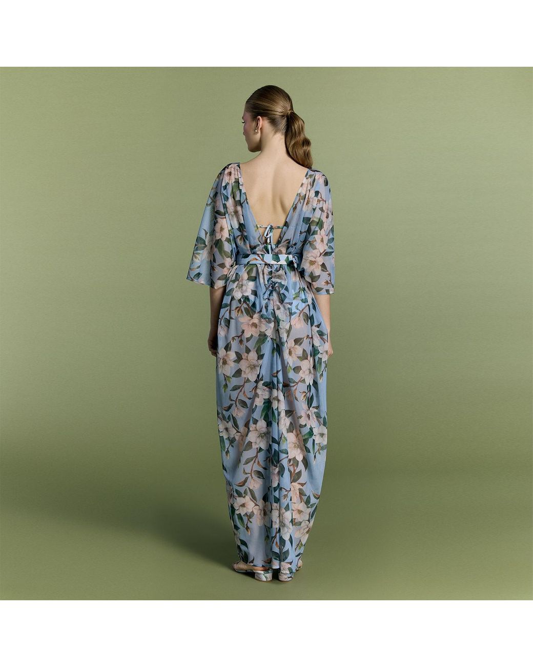 Nur Karaata Blue Tropic Twist Beachdress