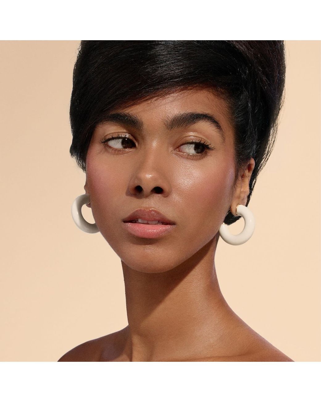 Saule Label White Neutrals Alba Hoops