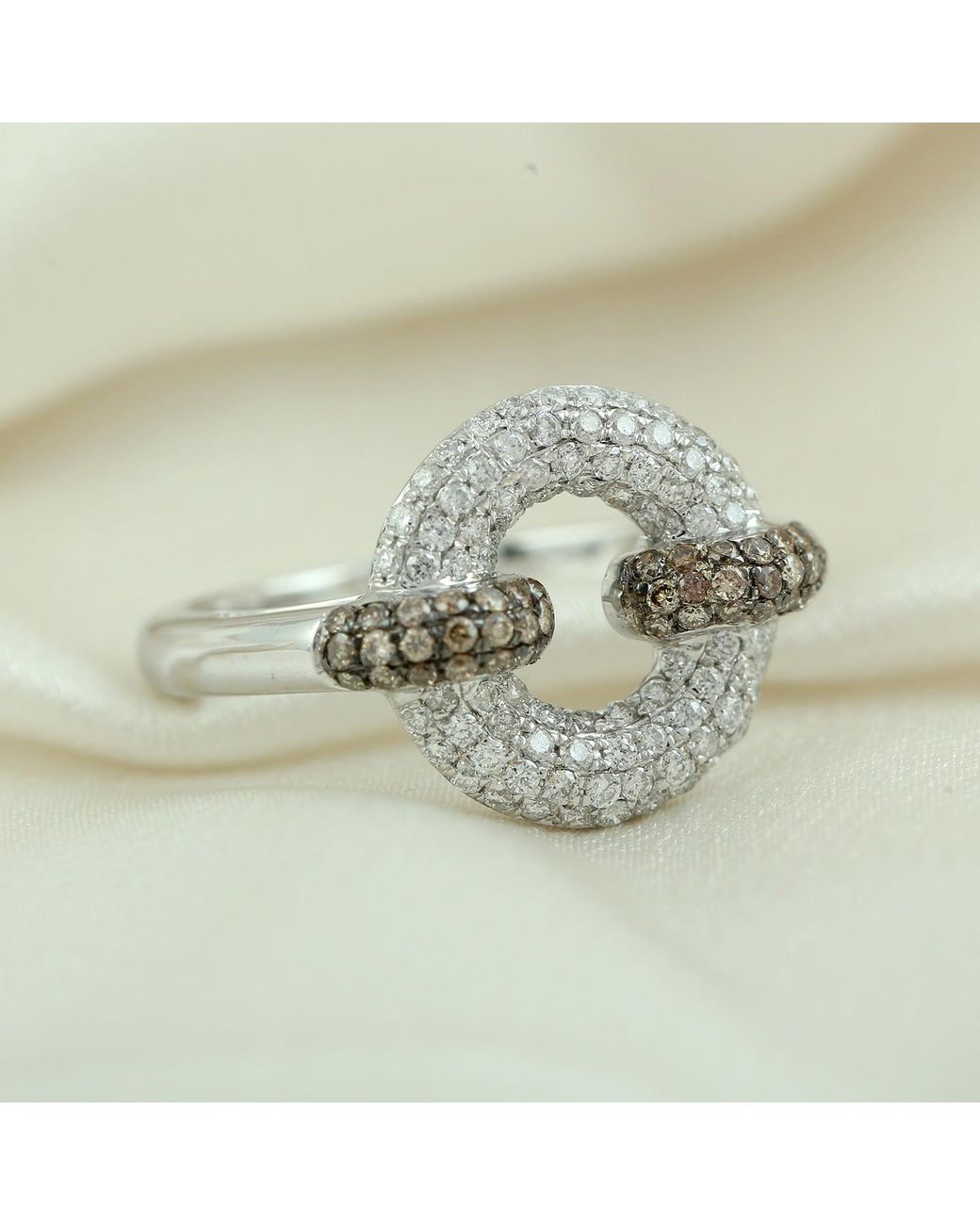 Artisan Metallic Diamond Pave Ring