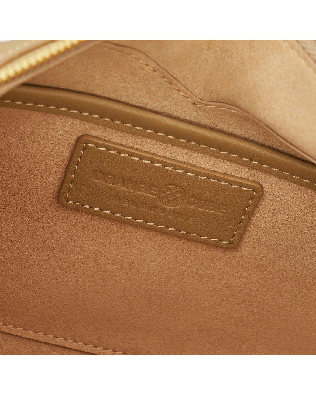 Orange Cube Natural Fortune Cookie Shoulder Bag