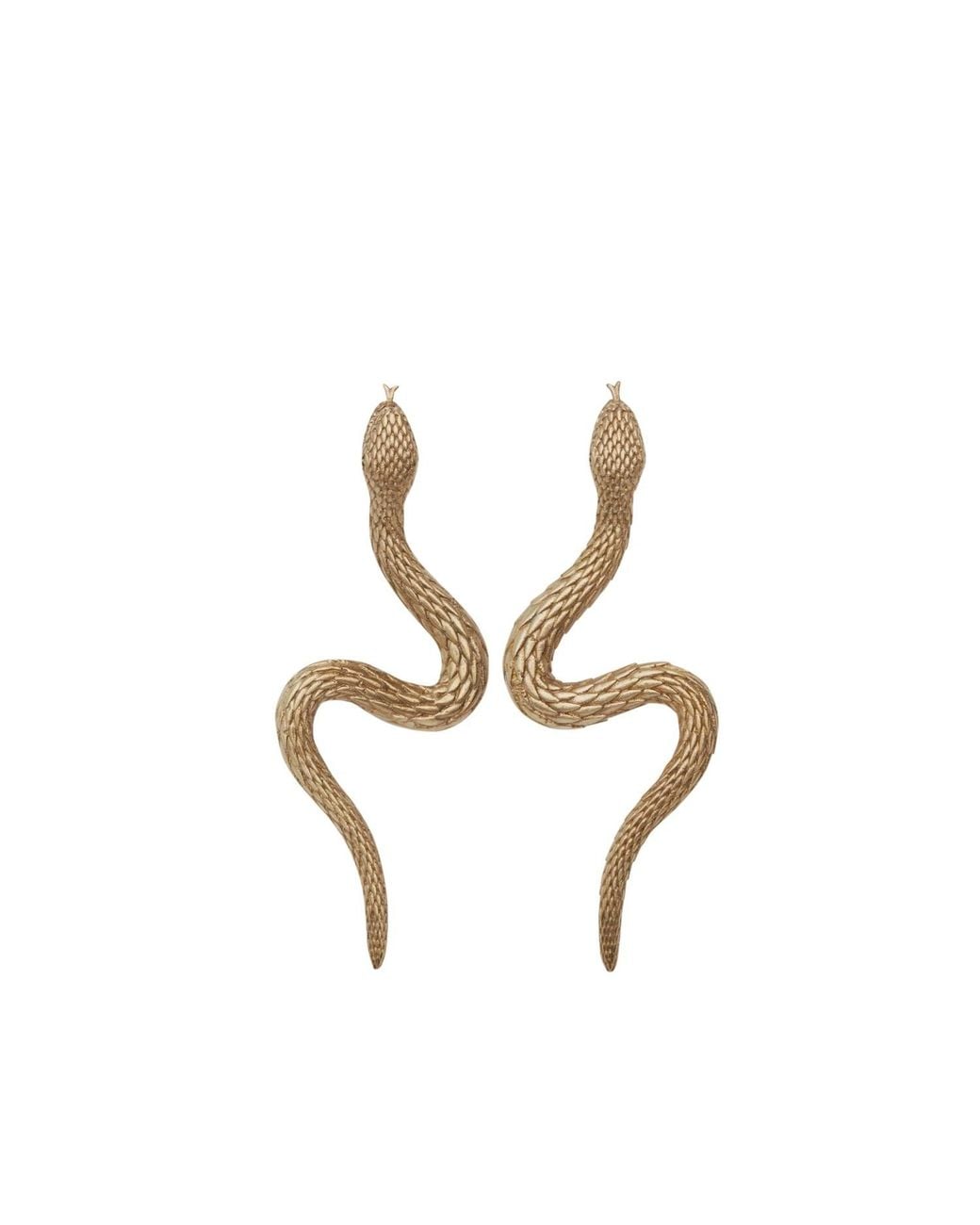 Zeworks Metallic Naga Earrings