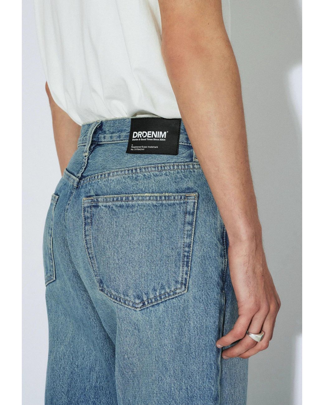 Dr. Denim Blue Rift Wide Bootcut for men