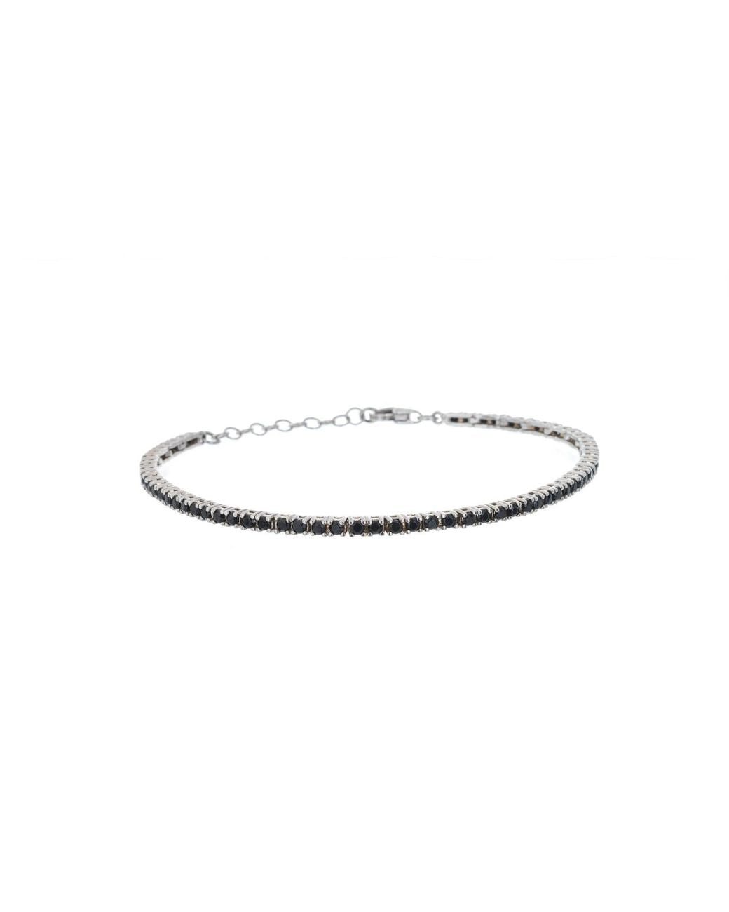 BY EDA DOGAN Black Baguette Stone Tennis Bracelet