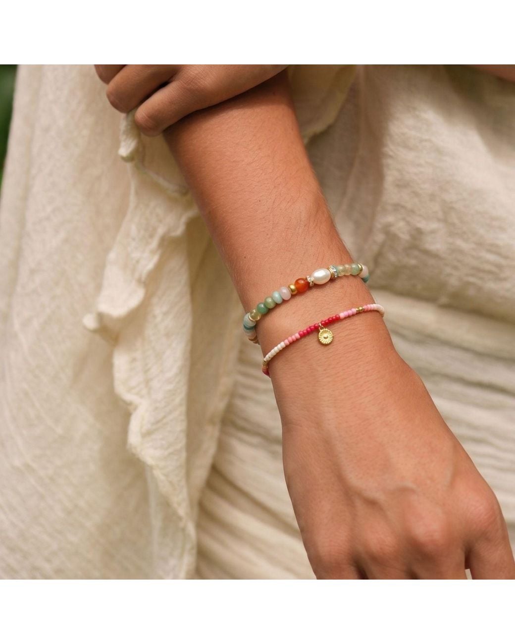 With Love Darling Metallic Innovation Beaded Bracelet