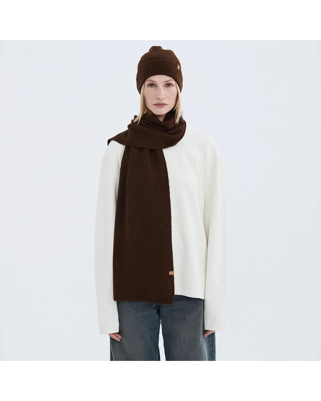 Norbron Brown Raine Coffee Scarf