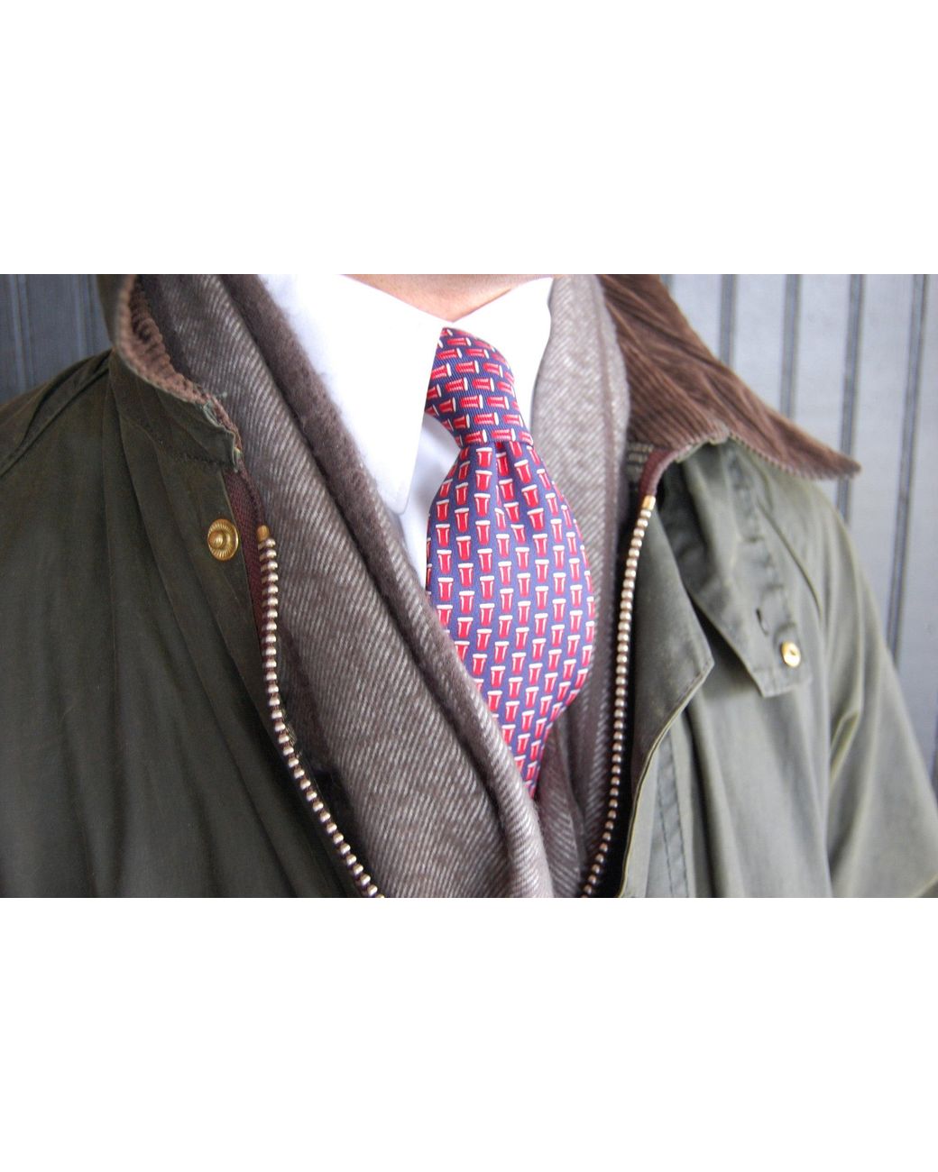 Lazyjack Press Red The Re-Rack Tie for men