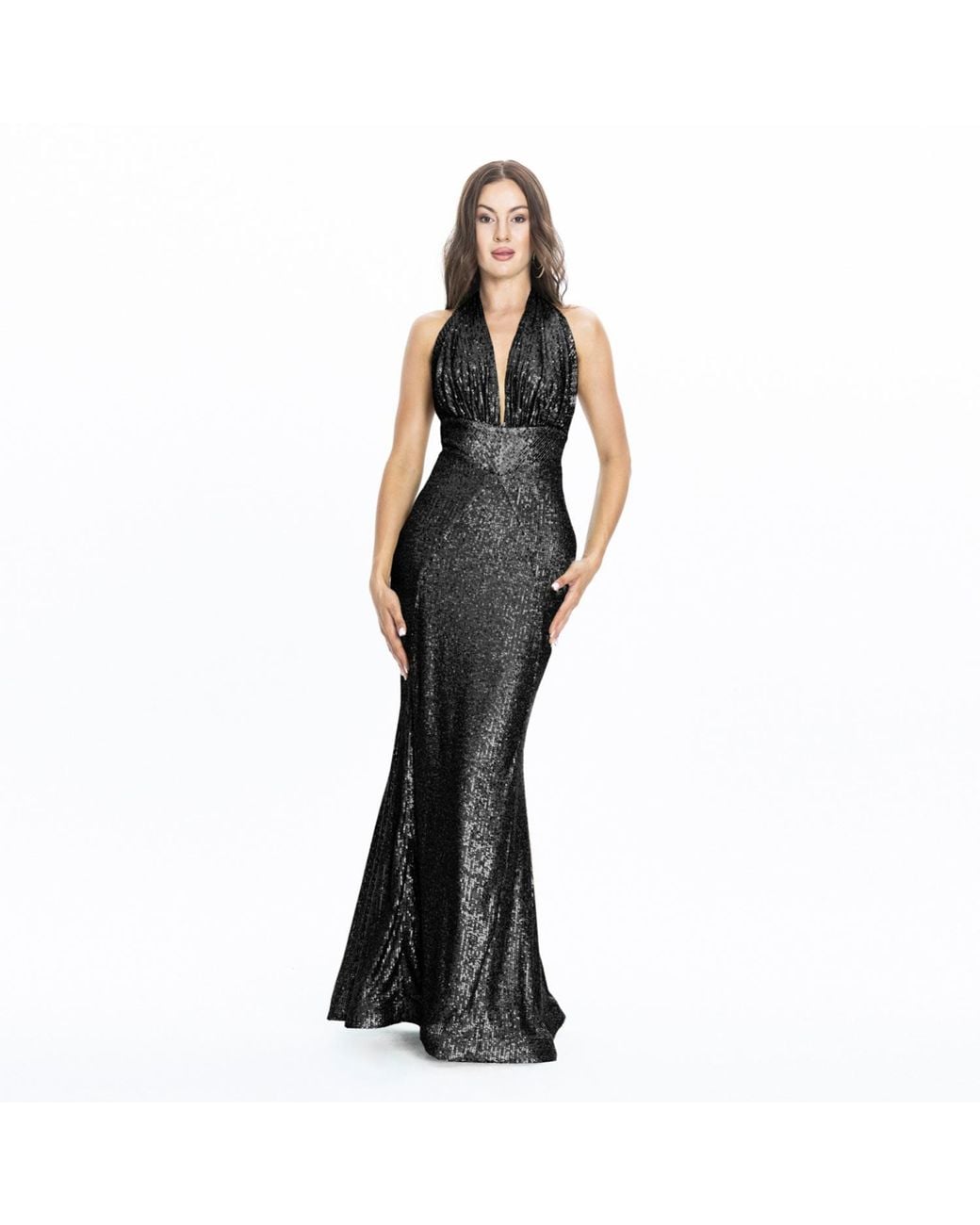 Angelika Jozefczyk Black Lana Evening Gown